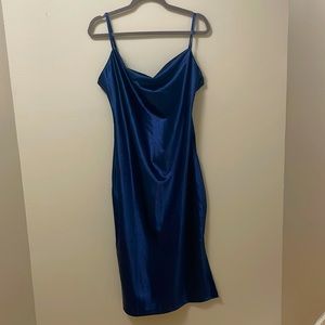 xxiticat midi navy blue cocktail dress. Size xl. Never worn, no tags.